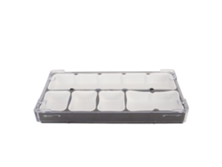 Caja De Almacenamiento De Piezas De Reloj Con 5 Compartimentos, Color Negro