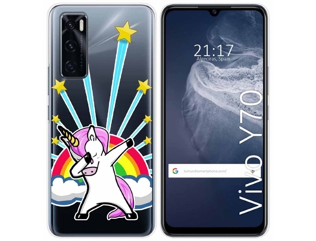 Carcasa Vivo Y70 TUMUNDOSMARTPHONE Dibujos Transparente Multicolor