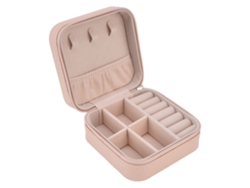 Divisores portátiles para caja de almacenamiento de joyas con forro rosa (12x12x6 cm) Kofihety