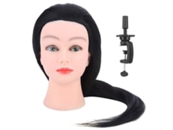 Cabeça De Boneca Dummy Para Treinamento De Cabeleireiro Estilo Prática De Corte E Trançado Com Cabelo