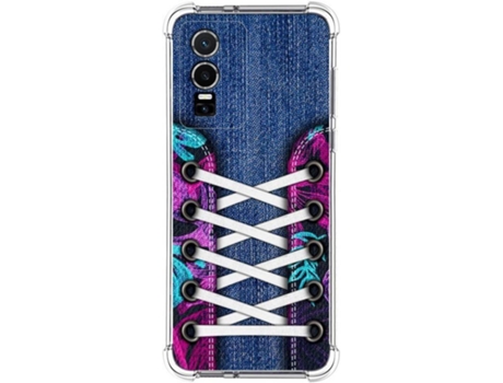 Carcasa para Vivo Y76 5G TUMUNDOSMARTPHONE Dibujos Antigolpes Zapatillas 06 Multicolor