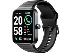 Reloj inteligente Yizhood IDW15 con monitor de actividad física, color negro