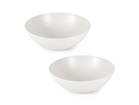 PLASTIC FORTE Cuenco Clásico de 2 Fruteros para Cocina 3,25L Redondo. Blanco