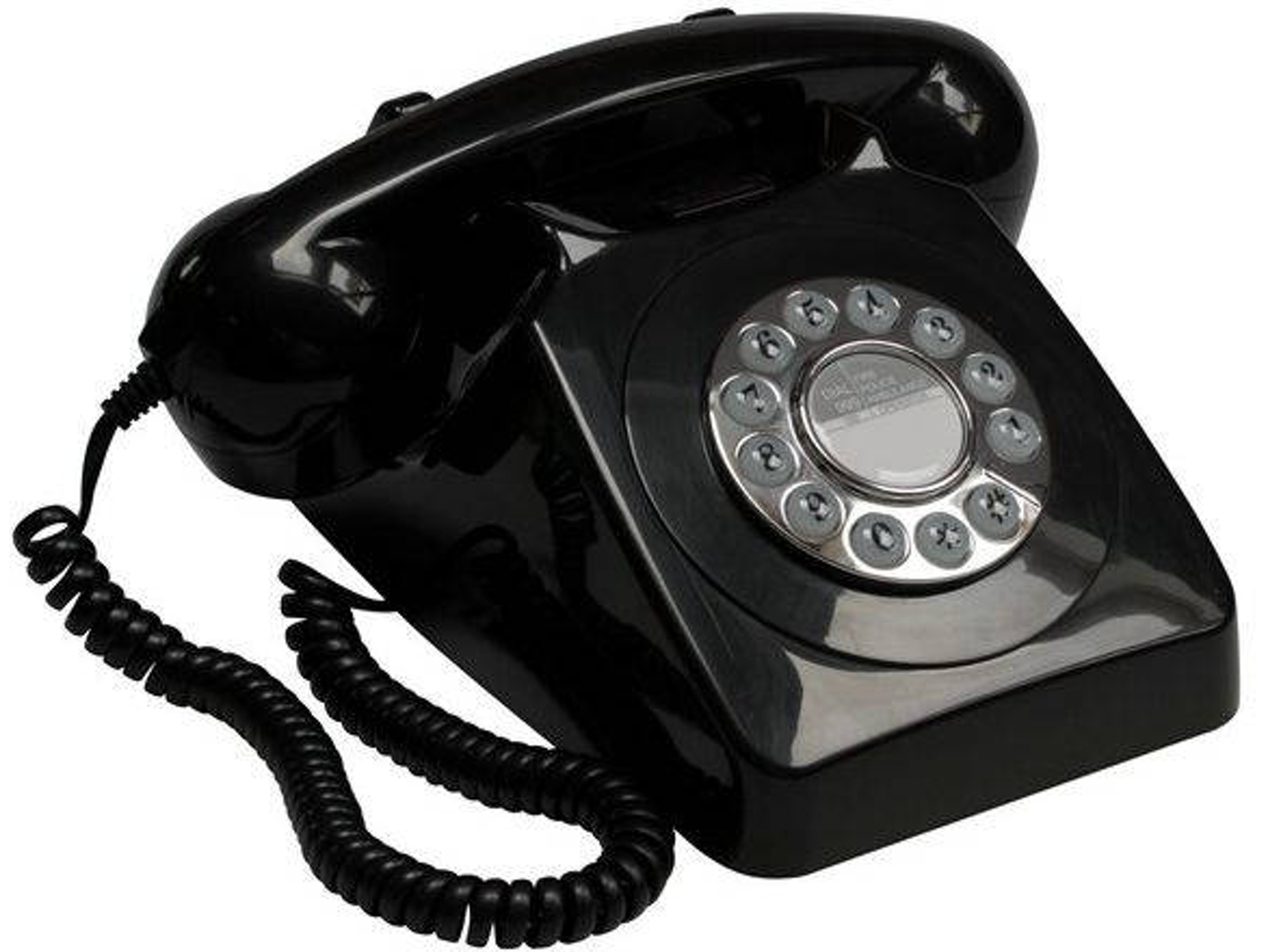 Teléfono GPO RETRO 746 Con Cable Negro