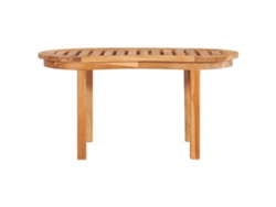 Mesa De Centro De Madera Maciza De Teca 90x50x45 Cm