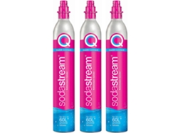 Cilindros de Gás SODASTREAM Co2 de Conexión Rápida para Gasificador (3 Unidades - 60L)