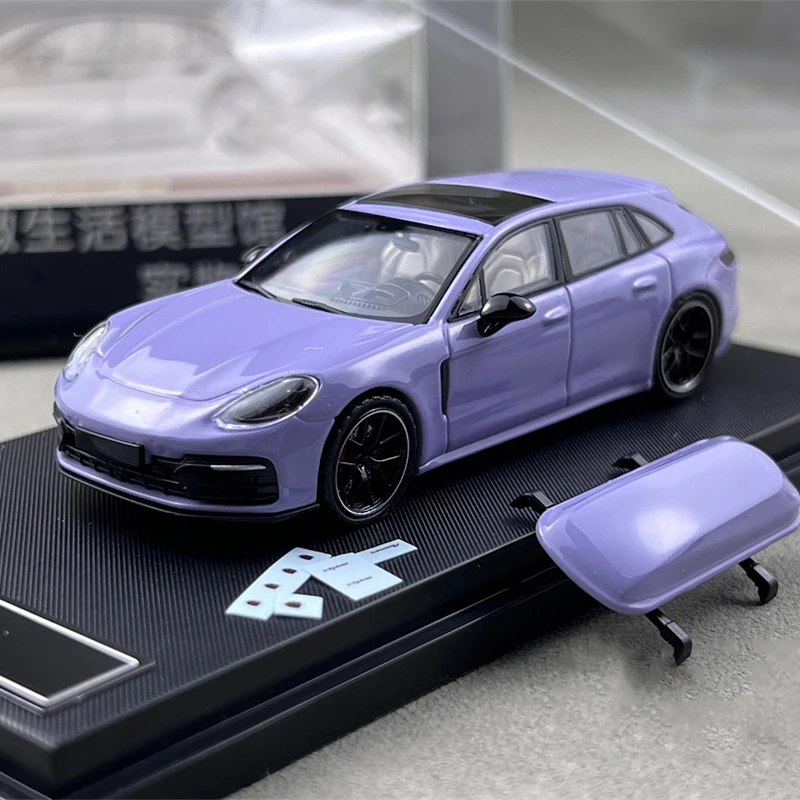 (morado) Modelo De Coche De Juguete De Aleación A Escala 1:64 Y Modelo De Coche De Juguete