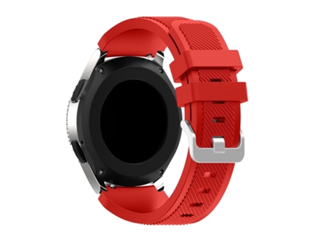 Correa de Silicona textura sarga ajustable para Samsung Galaxy Watch 46mm - tinto