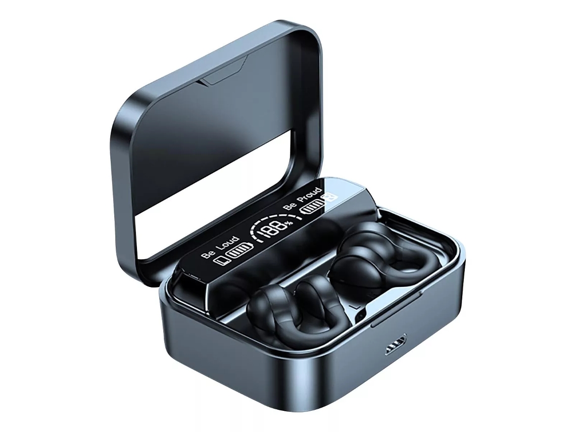Auriculares Bluetooth de conducción ósea, batería de larga duración, reducción de ruido, ideales para deportes