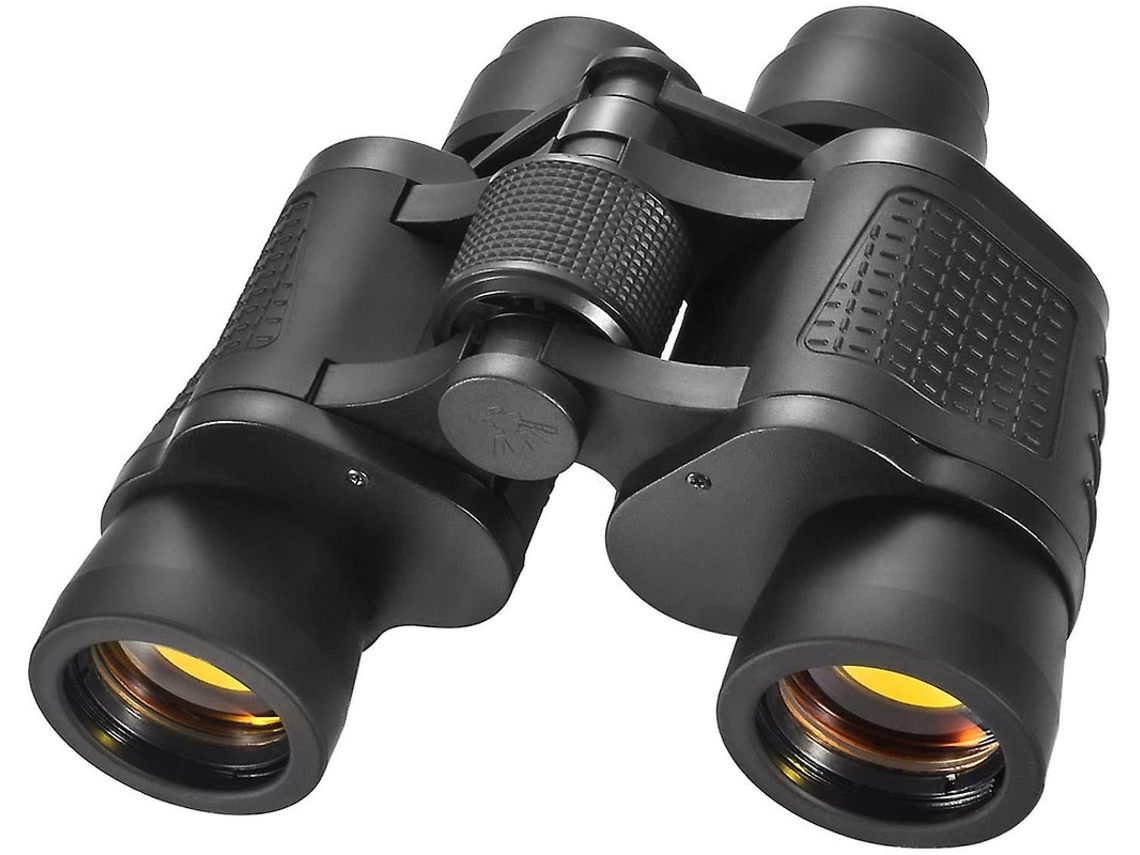 Binoculares profesionales HD FMC Bak4 de 80x80 con prisma para observación de aves, caza y senderismo, color negro Yizhood