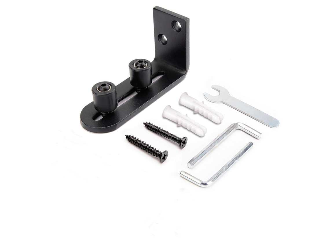 Guía Deslizante Ajustable De Acero Carbón Para Puertas De Granero, Accesorio De Hardware Con Rodillos Suaves Y Silenciosos