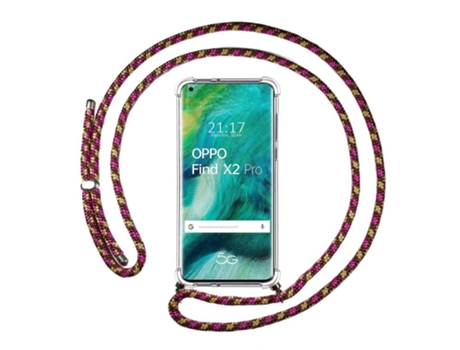 Carcasa Oppo Find X2 Pro TUMUNDOSMARTPHONE Colgante Rosa
