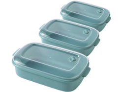 Juego de 3 organizadores de alimentos Slowmoose para refrigerador, a prueba de fugas.