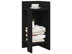 Mesa de comedor | Juego de 2 mesas auxiliares con estante 110x50x103 cm Negro