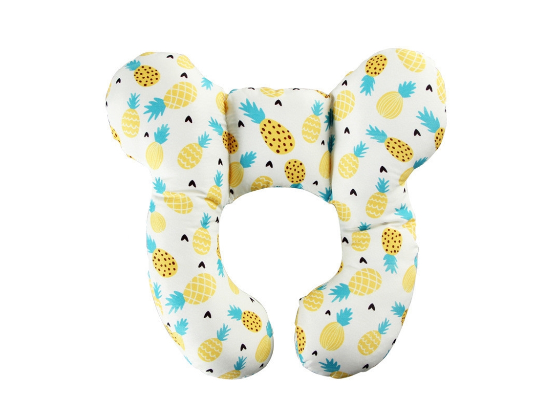 Cojín de soporte cervical suave para bebés para asientos de coche (piña) Spqment