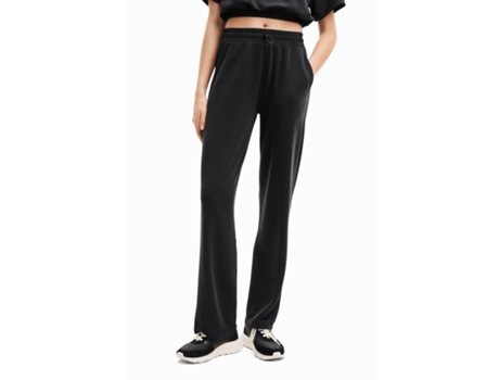 Chándale de Mujer para Fitness DESIGUAL Chándal Pierna Ancha Negro (S)