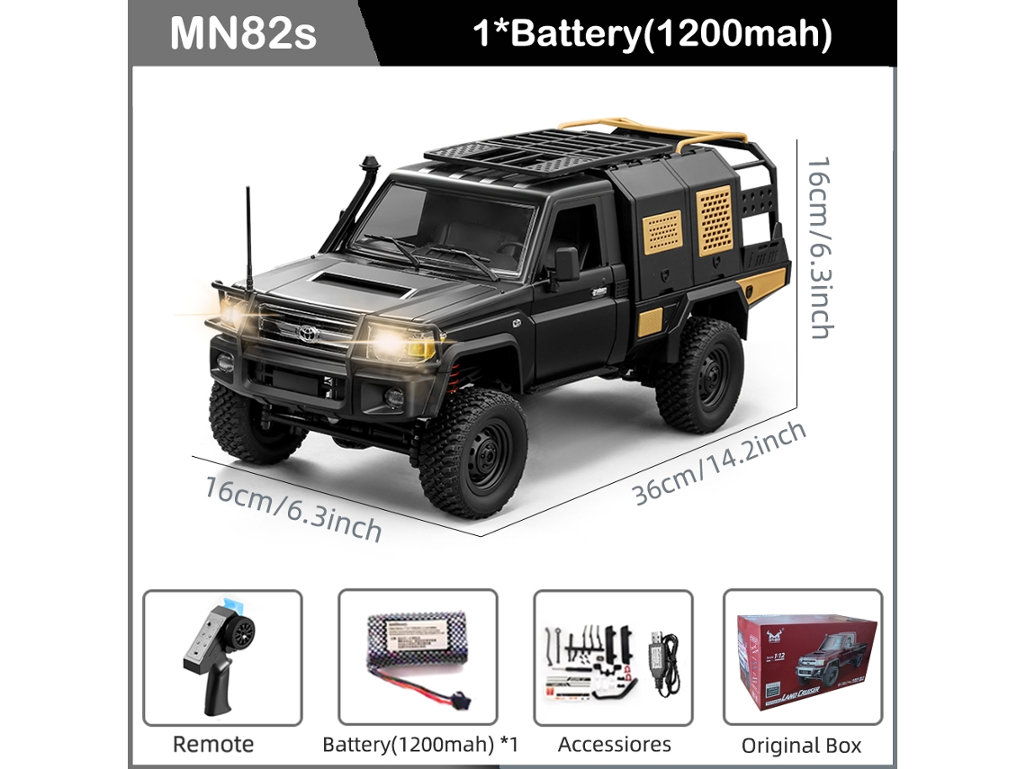 Coche RC 1/12 LC79, versión completa, MN82PRO, 4x4, todoterreno de escalada, control remoto, para niños. Aeuzwr