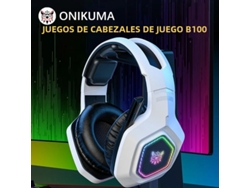 Auriculares inalámbricos para juegos Onikuma B100 de 2,4 GHz con micrófono, baja latencia, tres modos de juego para PC, PS5, Vayotoy