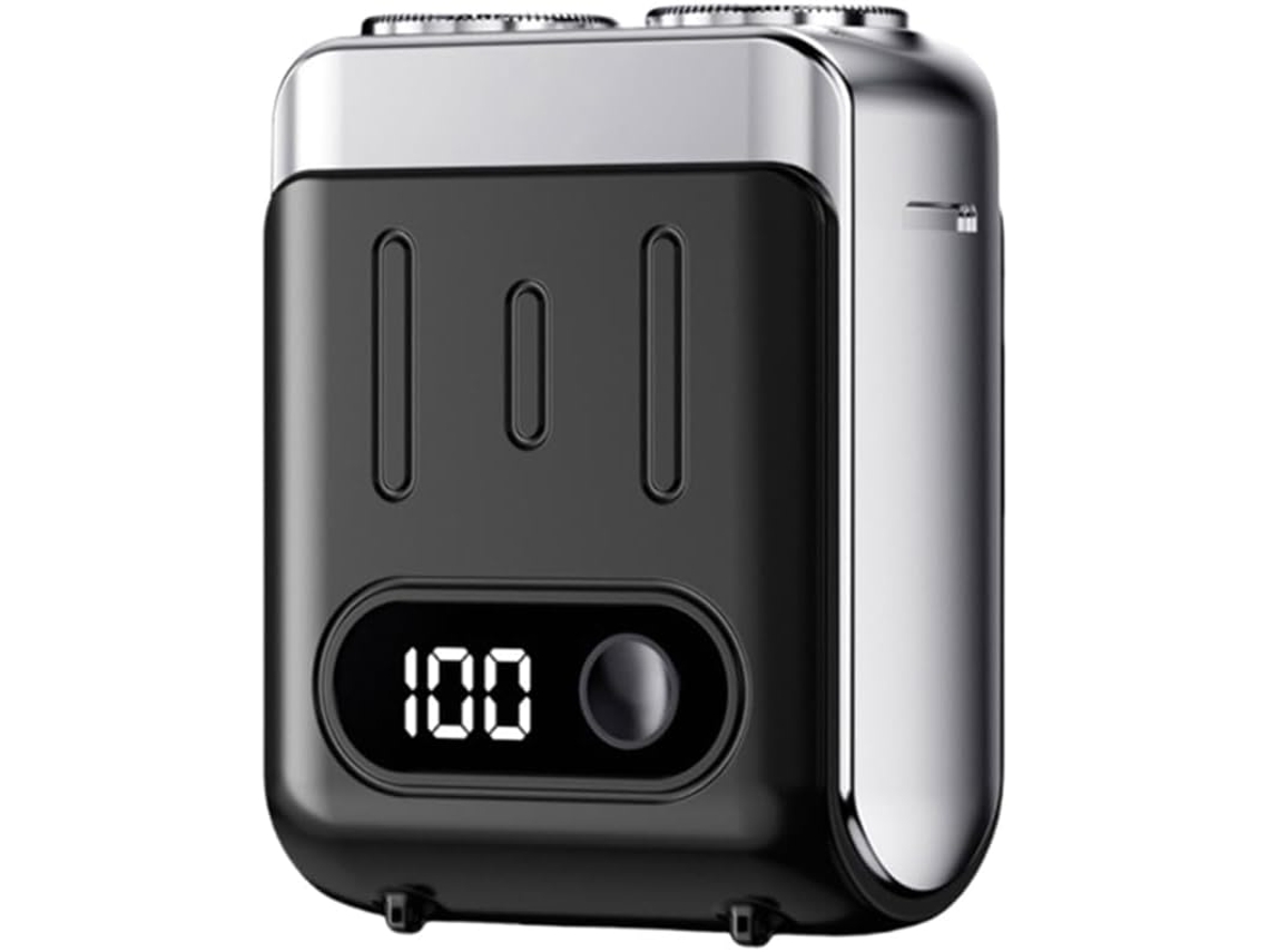 Afeitadora Eléctrica Portátil De Viaje Con Pantalla Digital, Para Barba, Herramienta De Afeitado, Ideal Para Viajes.