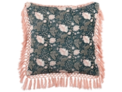 Cojín decorativo BELIANI Parrotia de Terciopelo Azul 45x45x10
