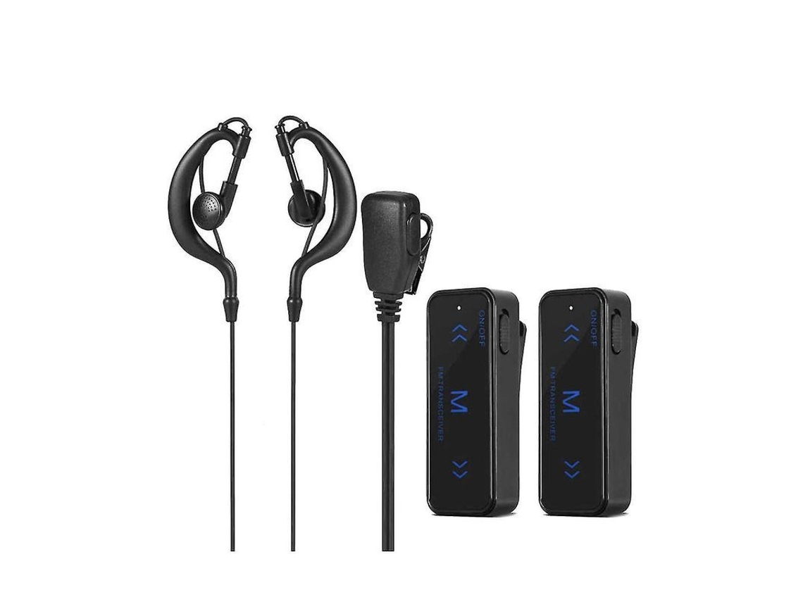 2 Mini Walkie Talkies De 400-470 Mhz, Radio Bidireccional, Transceptor De 3 W, Auriculares Con Orejeras, Alimentación Usb - Dydz