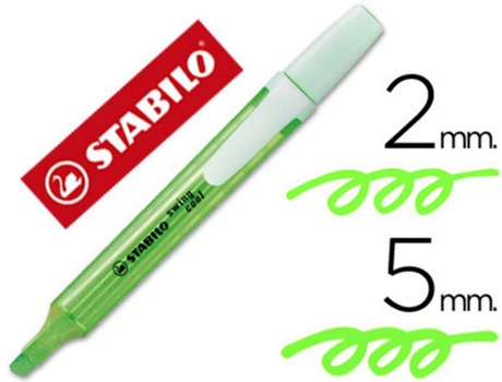 Marcador Stabilo Marcador Fluorescente Swing Cool Verde