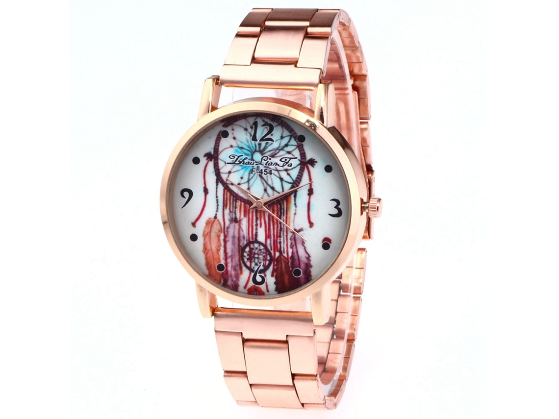 Reloj De Pulsera Para Mujer Zhoulianfa De Acero Inoxidable Con Cuarzo Y Caja De Oro Rosa
