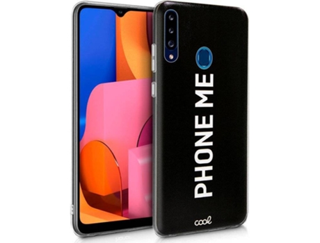 Funda para Samsung Galaxy A20s COOL Dibujos Phone Me Negro