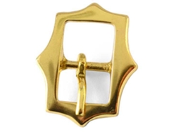 Fivela de Cabeçada de Menorca Pontiaguda Dourado 18 Mmhispano Hipica