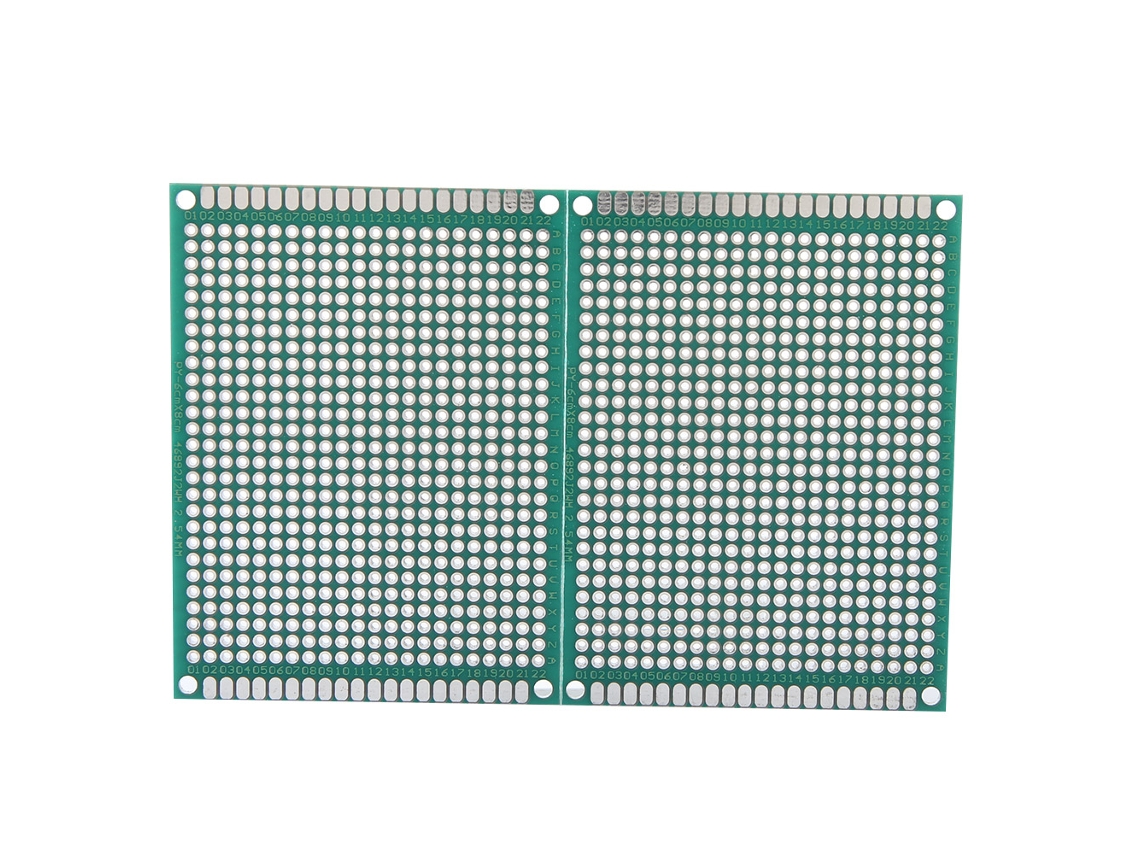 2026as-10 Unidades Placa de circuito universal de doble cara 6x8cm para prototipado, bricolaje y soldadura