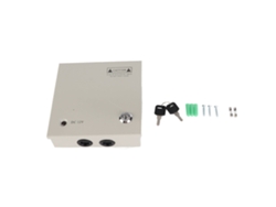 Caja De Distribución De Alimentación Cctv 12v 4 Canales 5a Fuse 110v 220v Con Caja Metálica Y Plug Lock
