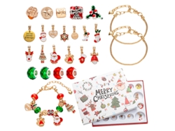 Calendario de Adviento de Navidad 2025, pulsera, conjunto de joyas DIY 01 Siurn