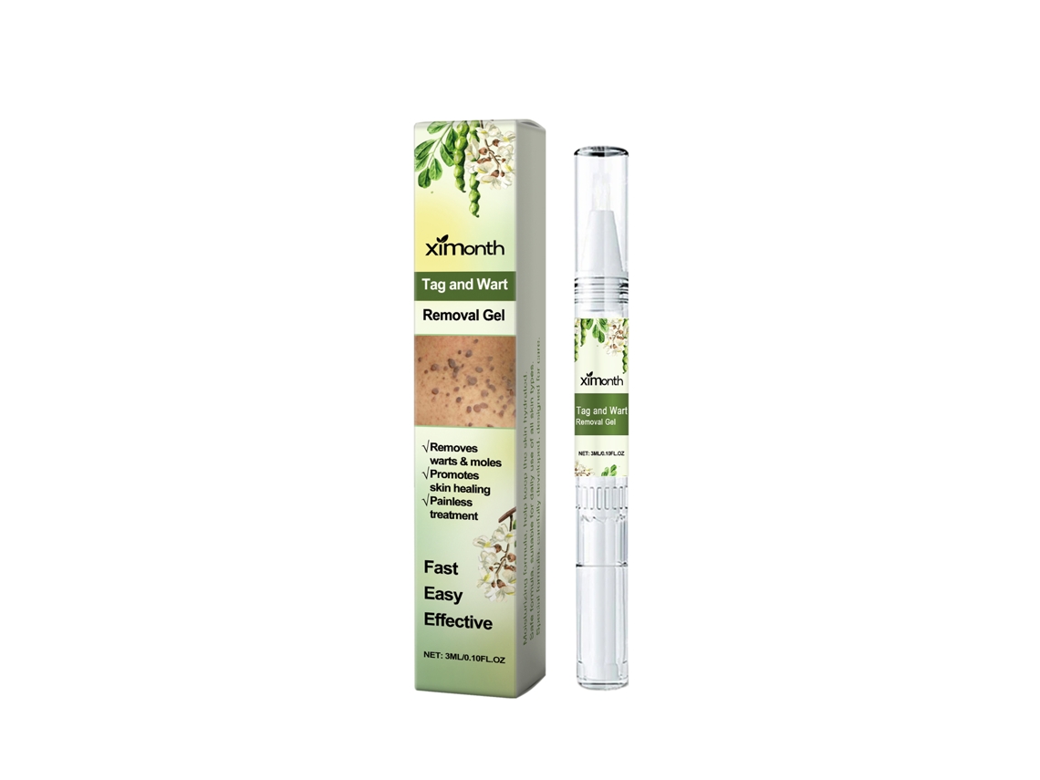 Lápiz líquido de cuidado suave para verrugas y lunares. Calma e hidrata la piel. 3 ml.