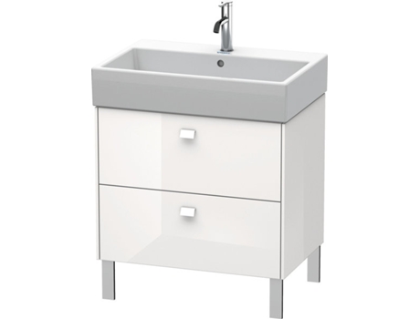 Mueble de aseo DURAVIT Brioso de pie 68,4 x 45,9 cm 2 extraíbles extraíble superior incl. hueco para sifón y delantal para lavabo Vero Air 23507