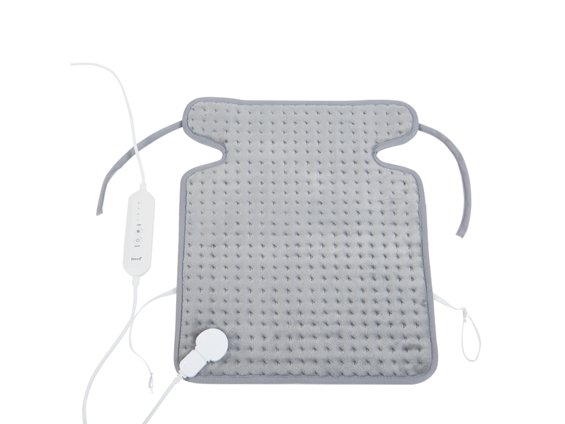 Almohadilla eléctrica Calvera lavable 80W Vlies 50x40cm Gris [en.casa] [EN.CASA]