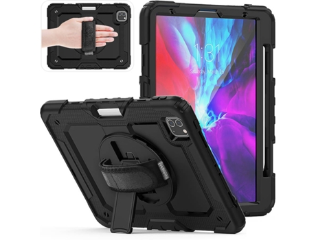 Carcasa + Protector de Pantalla + Soporte Tablet iPad PRO 11 2021 (iPad PRO 11 2021 - 11'' - Negro)