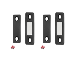 Pack de 2 Cerraduras magnéticas invisibles de acero inoxidable para puertas. Negro