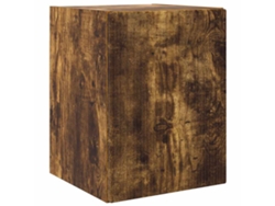 Mueble para TV | Mueble para TV | Mueble para TV de pared de roble ahumado de 30 x 31 x 40 cm