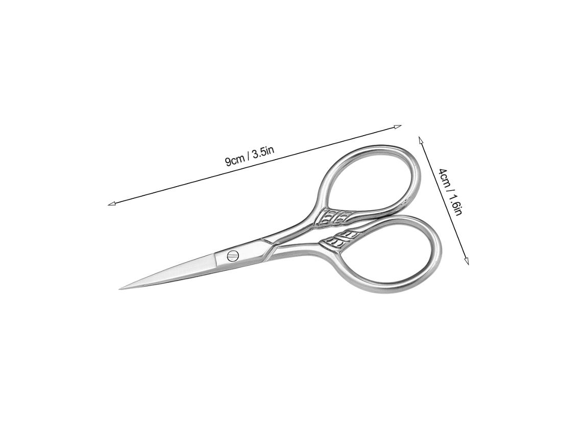 Tijeras De Afeitar De Acero Inoxidable Para Barba Bigote Cejas Y Pelo Cortar Pequeñas Y Portátiles Para Uso En Casa Y Peluquería