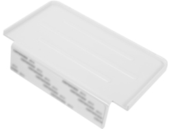 Estante De Baño Adhesivo Pared, Sin Perforación, Soporte Para Utensilios Abs Blanco, Almacenamiento Resist