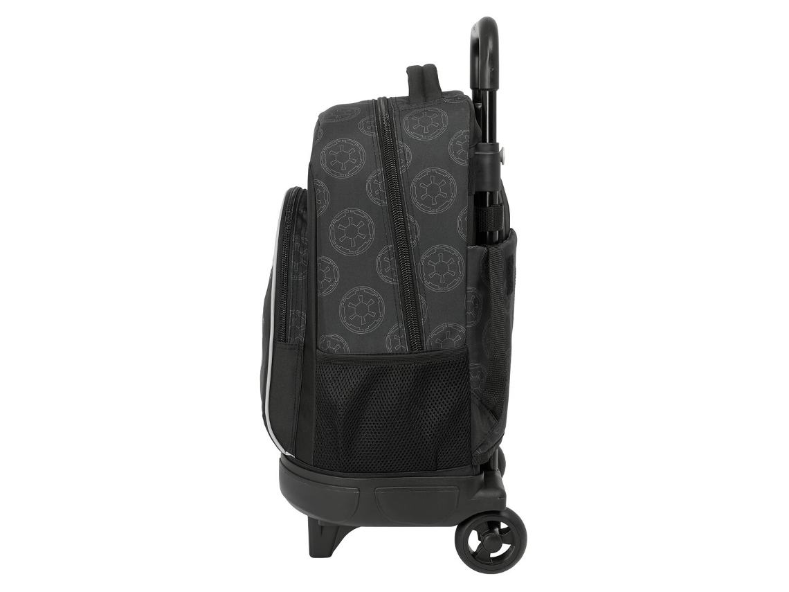 Mochila escolar con ruedas Star Wars Rebellion (poliéster 300D, color negro)