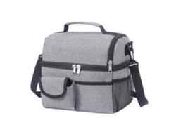 Bolsa Grande, Gris Y Con Aislamiento Térmico, Ideal Para Acampar, Guardar Aperitivos, Ir De Viaje Y Mantener La Comida Caliente.