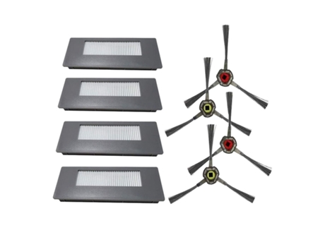 Kit de filtro y cepillo de piezas de repuesto para Ecovacs Deebot 900 901, accesorios de aspiradora robótica