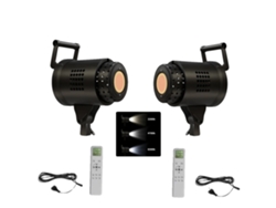 Soporte de luz, diseño plegable, altura ajustable, 135 W, 2 unidades