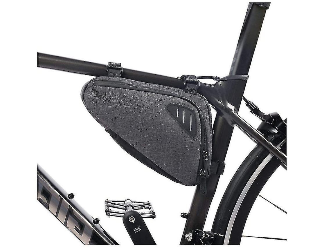 Bolsa triangular para cuadro de bicicleta, resistente al agua, impermeable, con correa para sillín, de SAISIYIKY