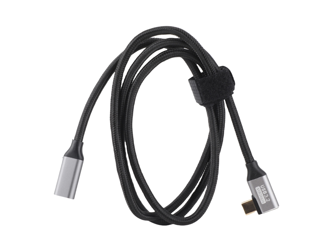 Cable extensor USB C 4K 100W PD 5A 90° YHL 25cm