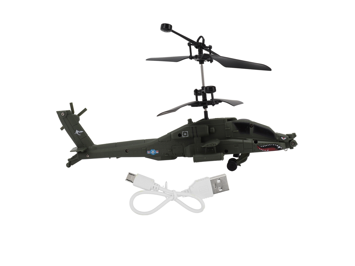 Lançador de avião de indução automático recarregável via USB para crianças maiores de 8 anos, verde.
