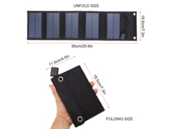 Cargador Solar Usb Portátil De 5v 15w Con 5 Paneles, Resistente Al Agua Ip65, Para Teléfonos Móviles, Senderismo, Acampada Y Uso Al Aire Libre.