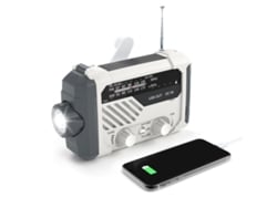 2026-linterna Solar Usb Con Manivela Radio Am/fm Wb Sirena De Emergencia Cargador Sos Para Teléfonos