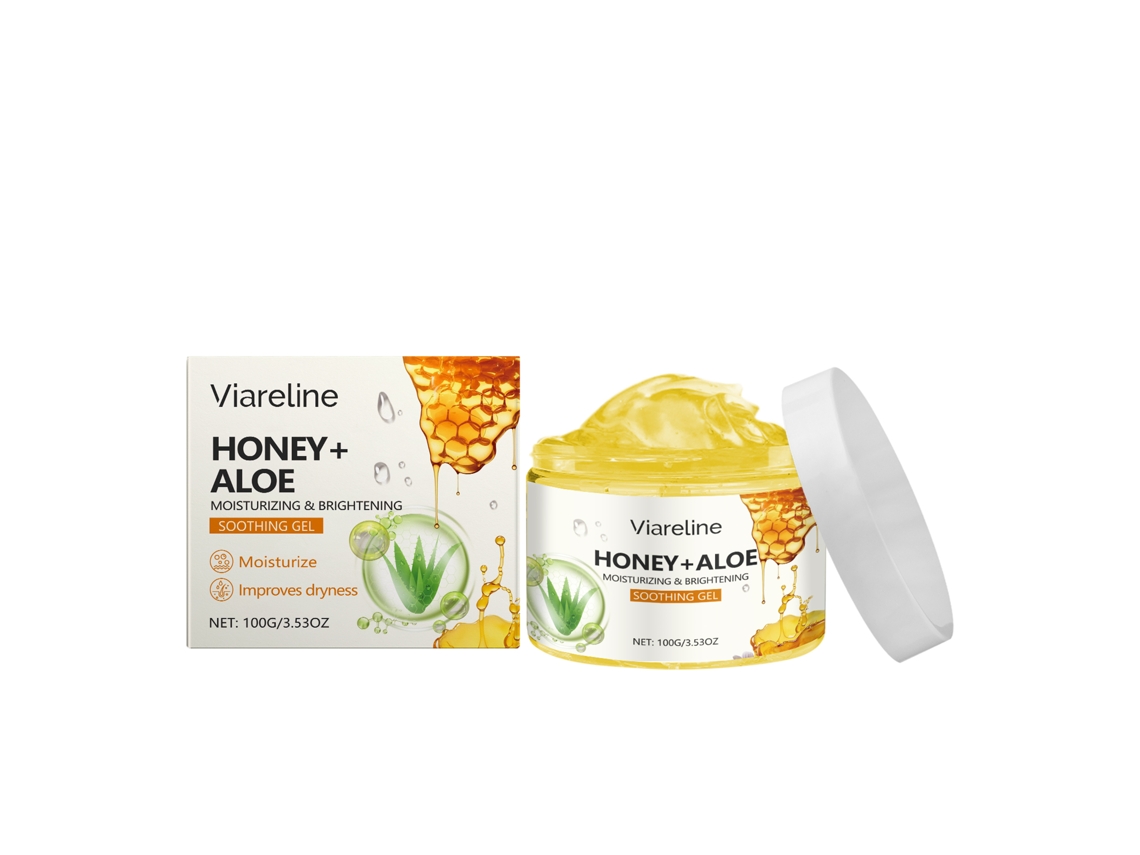 Gel hidratante de aloe vera y miel para una piel sana